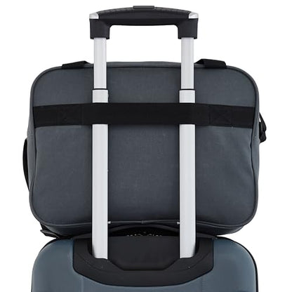 Travelers Club Midtown Hardside 4-Piece Luggage Travel Set, Slate - color: Slate