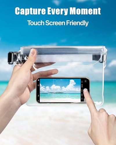 F-color Waterproof Fanny Pack - Waterproof Pouch, Beach Cruise Essentials - color: 1 Pack,Clear