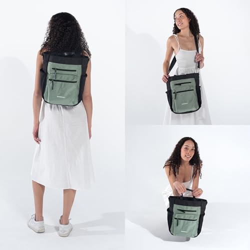 Sherpani Soleil, Anti Theft Convertible Backpack Tote (Green Aloe Mist) - color: Green Aloe Mist