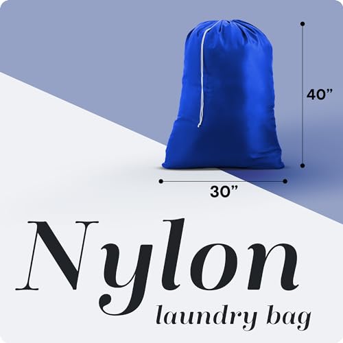 Handy Laundry Bags Nylon Extra Large - Heavy Duty - 2-Pack, Royal Blue - color: Royal Blue