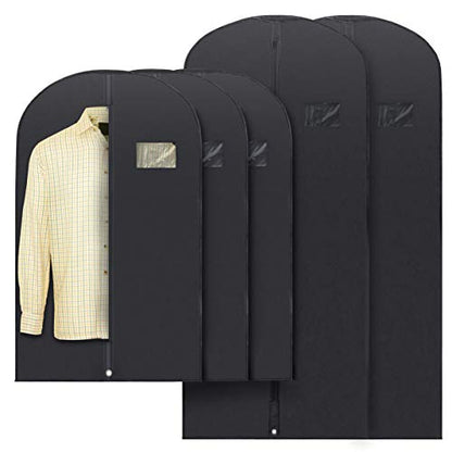 Plixio Garment Bags Suit Bag for Travel, Black - Mixed Sizes: 100 Pack - size: Black - 100 Pack (Mixed Sizes)