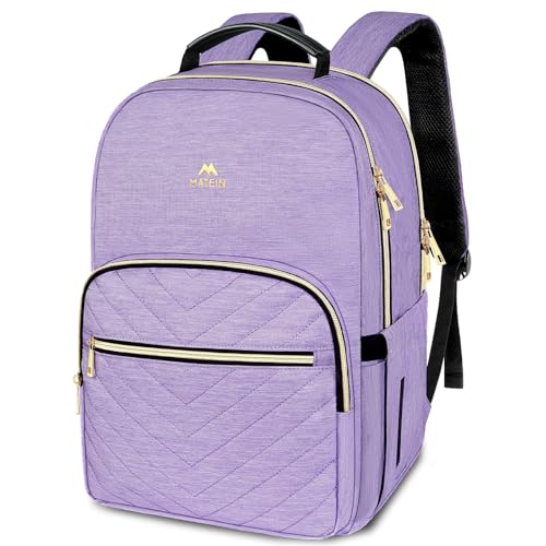 MATEIN 17 Inch Laptop Backpack, Womens College Backpack for School - color: Purple, size: 17inch