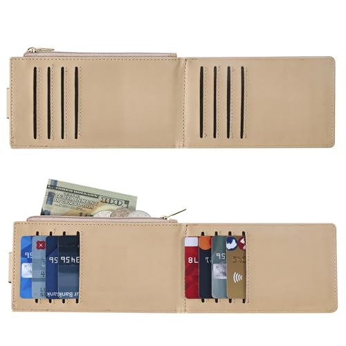 Chelmon Women's RFID Slim Card Holder Wallet - color: Khaki
