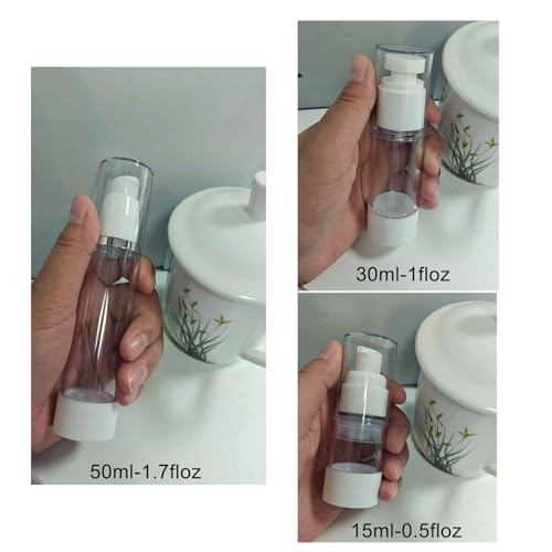 13 Pack Big Travel Size Containers, Airless Pump Bottles Jar Kit