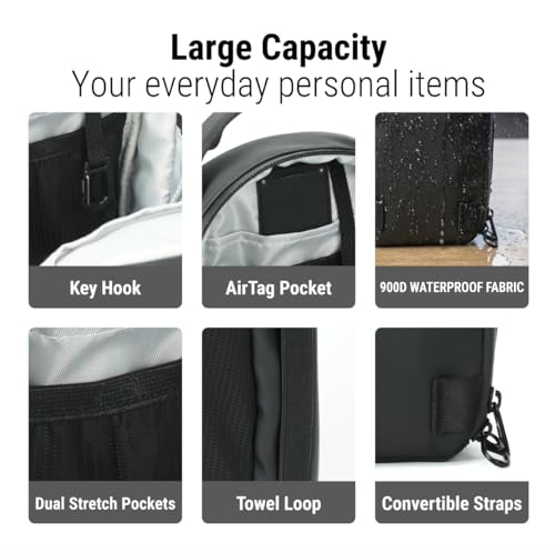 Magnetic Gym Bag with Anti-Theft RFID-Blocking & N52 Magnets
