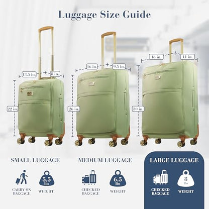Tommy Bahama 30 Inch Rolling Luggage - color: Sage, size: 30 Inch