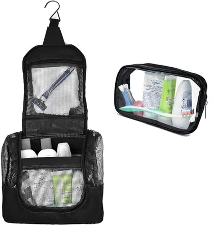 The Fine Living Co. Portable Shower Caddy Hanging Mesh Shower Caddy,10x4x8" - color: Black