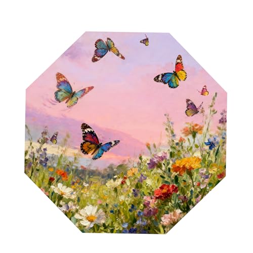 SIEPASA Compact Travel Umbrella - Windproof Auto Open/Close, Small Folding Umbrella for Rain & Sun with UPF50+ - Lightweight Frame, Waterproof - Fits Backpack, Purse, Suitcase.(Garden Butterfly) - color: UPF-Garden Butterfly, size: 42 Inch