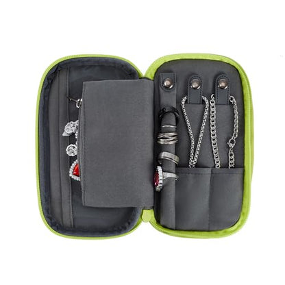 Travelon 2-in-1 Jewelry & Tech Organizer - color: Lime