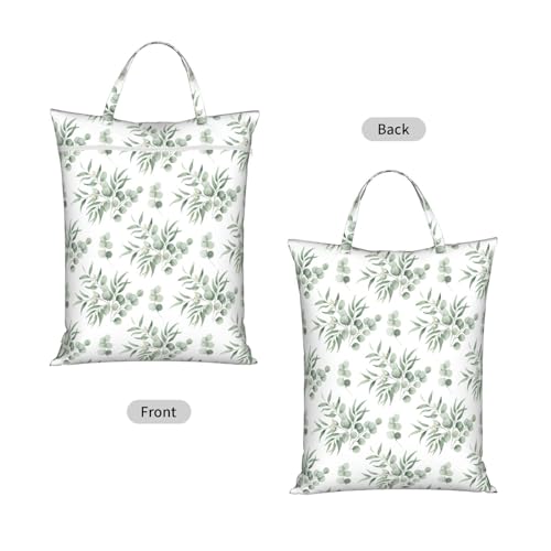 Leaves Travel Laundry Bag Washable Dirty Clothes Bag for Gym - color: Leaves