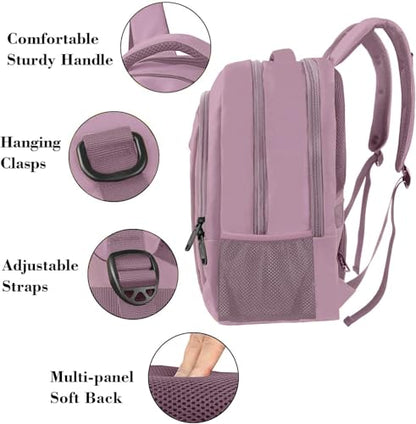 MATEIN Dark Purple Personal Item Backpack, Underseat 15.6 Inch Laptop Bag - color: Dark Purple, size: 15.6 Inch