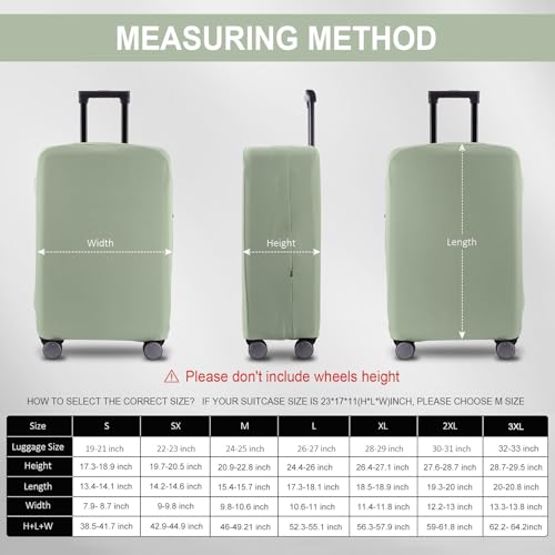 Travel Luggage Cover - Scratch-Resistant Fit 19-33 Inch, Cyan, 3XL - color: Cyan, size: 32-33 inch