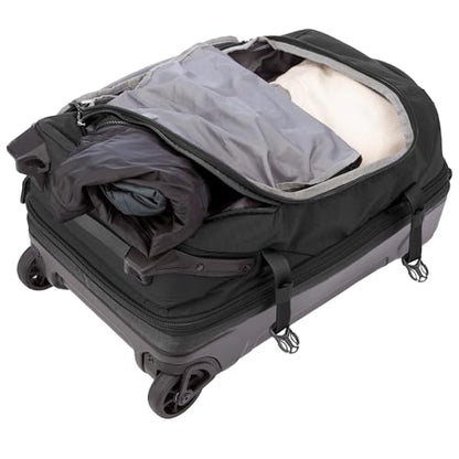 Eddie Bauer Expedition Rolling Duffel Bag with Wheels - Black, 22" - color: Black, size: 22" (Carry-On)