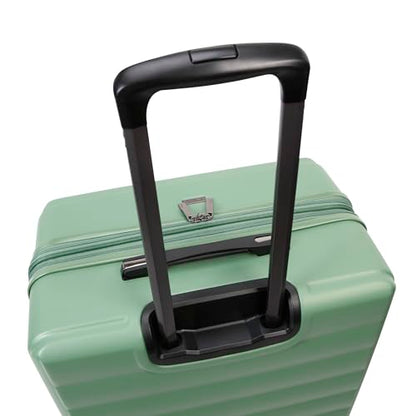 TRIPS EON 28-Inch Lightweight Durable Hardside 8-Wheel Spinner Checked Suitcase Size Luggage, Comfrey Green - color: Comfrey Green, size: LARGE CHECKED