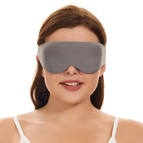 ALASKA BEAR Side Sleeper Sleep Mask, Patented, 100% Blackout, Dark Grey - color: A2 Dark Grey