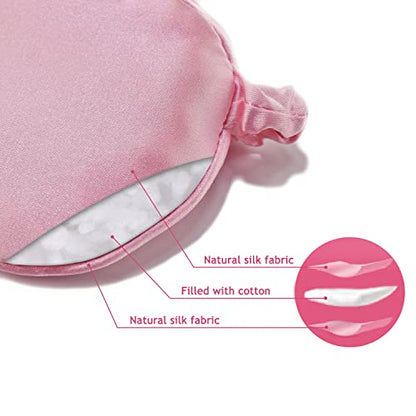 Sleep Mask, Silk Eye Mask Satin Blindfold Travel Eye Cover Eyeshade