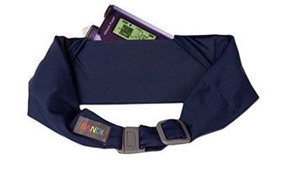 BANDI KIDS Pocket belt for Medical, Sports, Play Comfortable fit Adjustable waist pack, Made In USA - color: Navy