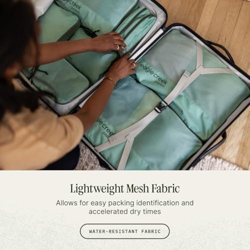 Eagle Creek Pack-It Reveal Compression Cube, Medium, Willow Green - color: Willow Green, size: 14 x 10 x 3 in. / 36 x 25 x 8 cm
