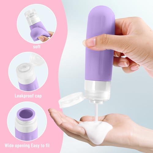 Travel Bottles for Toiletries 18Pack Containers Travel Size Toiletries - color: Green