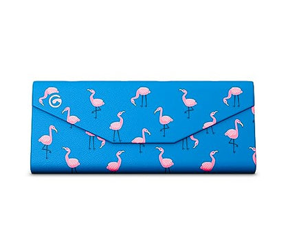 GOGGLESOC Sunnycase Collapsible Sunglasses Case - color: Flamingos Sunnycase