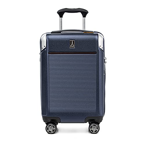 Travelpro Platinum Elite 하드사이드 확장 가능한 스피너 휠 수하물 TSA 잠금 하드 쉘 폴리카보네이트 슈트케이스, 트루 네이비 블루, 컴팩트 기내용 20인치, Platinum Elite 하드사이드 확장 가능한 스피너 휠 러기지 Tsa Lock 하드 쉘 폴리카보네이트 슈트케이스 - color: 트루 네이비 블루, size: 컴팩트 기내용 20인치