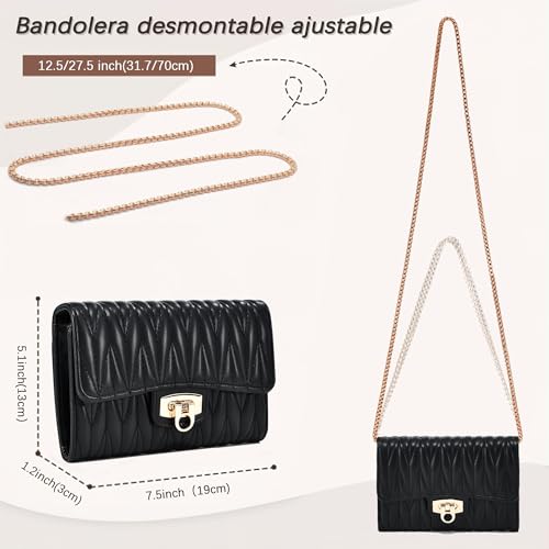 Small Crossbody Bag Sling Bag, Phone Holder for Women - color: L Black