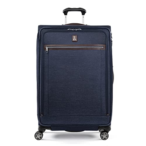 Travelpro Platinum Elite Checked Luggage Spinner, True Navy, 29-Inch - color: True Navy Blue, size: Checked-Large 29-Inch