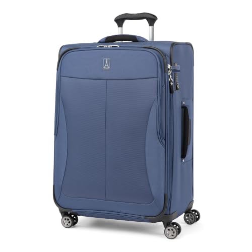 Travelpro 25" Softsided Checked Luggage, Expandable, TSA Lock, Ocean Blue - color: Ocean Blue, size: 25-Inch Checked-Medium