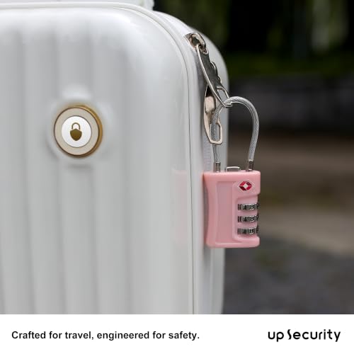 TSA Locks for Luggage Suitcase Luggage Locks TSA Approved, Pink - color: Black+Pink