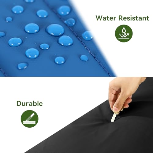 Vomgomfom 86L Collapsible Wheeled Duffle Bag Waterproof, Blue - color: Blue