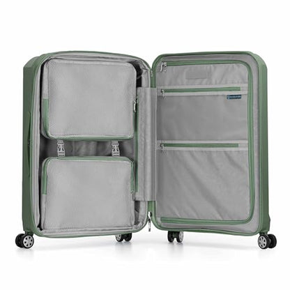 Traveler's Choice Pagosa Hardshell Expandable Luggage with Spinner Wheels, Green, 27-Inch Medium - color: Green, size: 27-Inch Medium