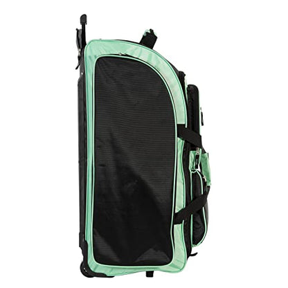 Travelers Club Xpedition 30 Inch Multi-Pocket Upright Rolling Duffel Bag - color: 씨폼.