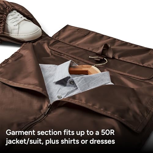 Halfday Convertible 2-in-1 Garment Duffel Weekender 45L, Terracotta - color: Terracotta, style: Original, 45l