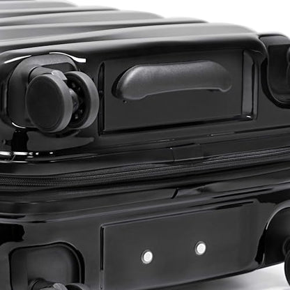Traveler's Choice Edinburgh II Hardside Spinner Luggage, TSA Lock, Black, 25" Medium - color: Black, size: 25" Medium
