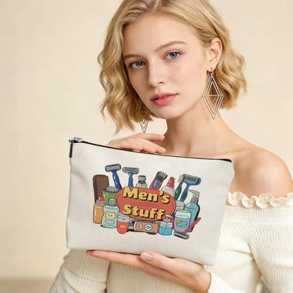 Mens Stuff Makeup Bag Toiletries Shaving Bags Cosmetic Bags Zipper Pouch - color: Multicolor 102