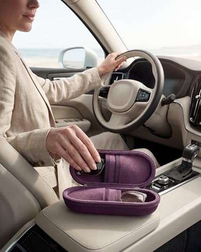 ProCase Hard Double Sunglasses Glasses Case for Men Women -Plum - color: Plum