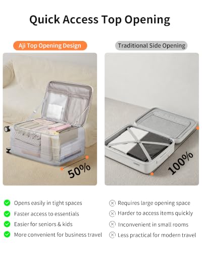 24 Inch Checked Luggage Expandable Top Opening Trunk Luggage with Spinner Wheels, Lightwight Hardside Travel Suitcase for Women Men, Glacier Blue - color: Glacier Blue, size: 24 inch Checked-Medium