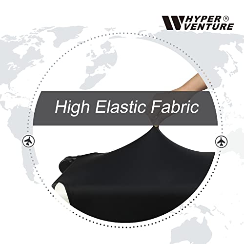 HYPER VENTURE Travel Luggage Cover Suitcase Protector Fits 31-32 Inch, XL - color: Black, size: XL