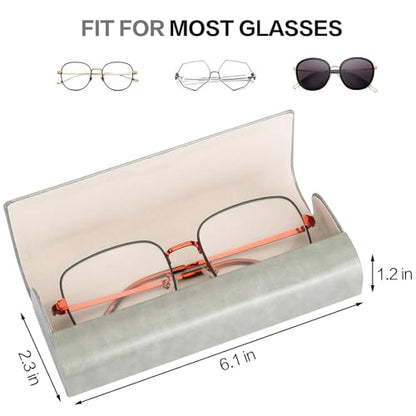 Vemiss Hard Shell Eyeglass Cases, Lightweight Portable Glasses Case for Women Men - color: D1-grey