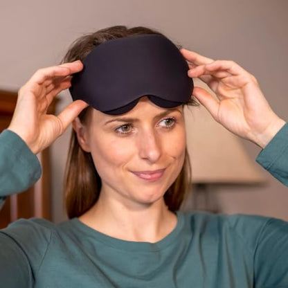 Black Out Sleep Mask, Light-Blocking Cover, Adjustable Travel Shade, Padded Comfort Mask for Adults, Ideal for Deep Rest