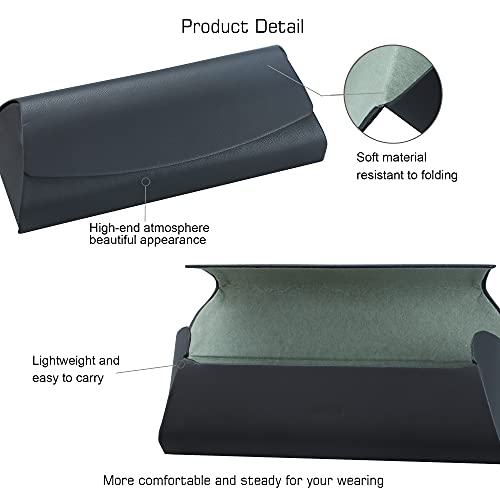 VisionGlobal Hard Shell Eyeglass Case for Eyeglasses and Sunglasses for Men/Women and Kids - color: 643_black