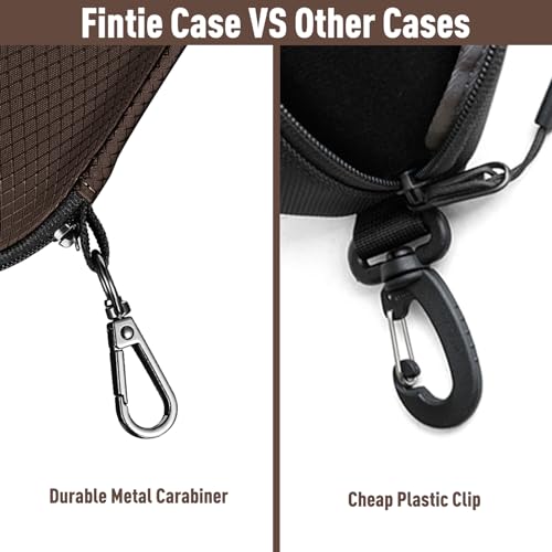 FINTIE Sunglasses Case, Hard EVA Shell Shockproof Sport Glasses Case - color: Brown