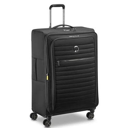 DELSEY PARIS Cruise 3.0, 28 Inch Checked Softside Luggage, Black - color: Black, size: Checked-Large 28 Inch