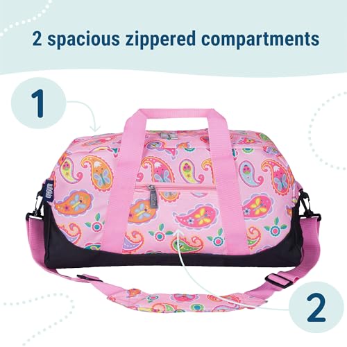 Wildkin Overnighter Duffel Bag for Kids, Paisley - color: Paisley