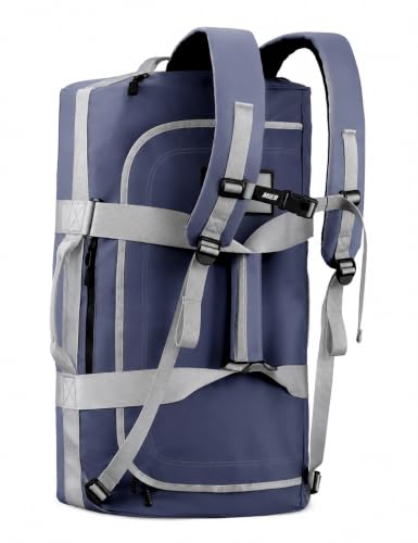 MIER 40L/60L/90L Water Resistant Backpack Duffel, Heavy Duty Duffle Bags - color: Blue, size: 60l