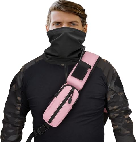 Tactical Sling Crossbody Bag Holster Shoulder Backpack 15L - color: Pink