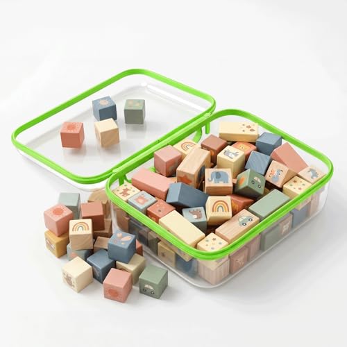 Clear Hard Shell Zipper Organizer Cases, 3 Pack with Handles - color: Green