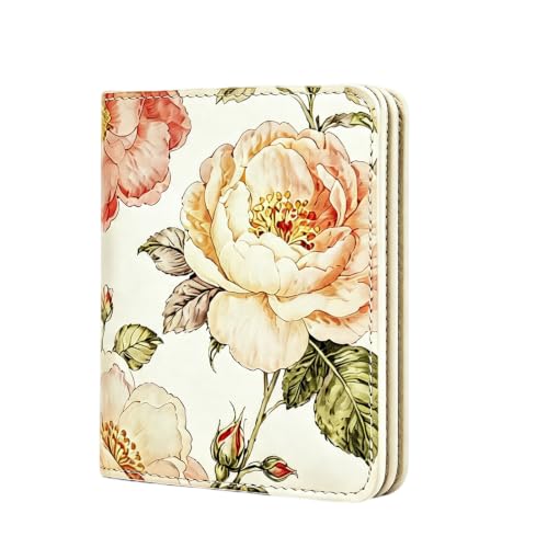 Itslife Women's Rfid Blocking Small Compact Bifold Leather Pocket Wallet Ladies Mini Purse with id Window (White) - color: White