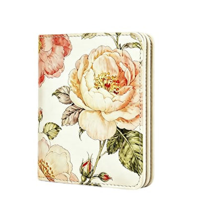 Itslife Women's Rfid Blocking Small Compact Bifold Leather Pocket Wallet Ladies Mini Purse with id Window (White) - color: White