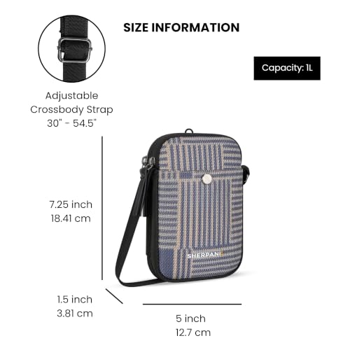 Sherpani Simplicity, Anti-Theft Phone Crossbody for Women - color: Passport